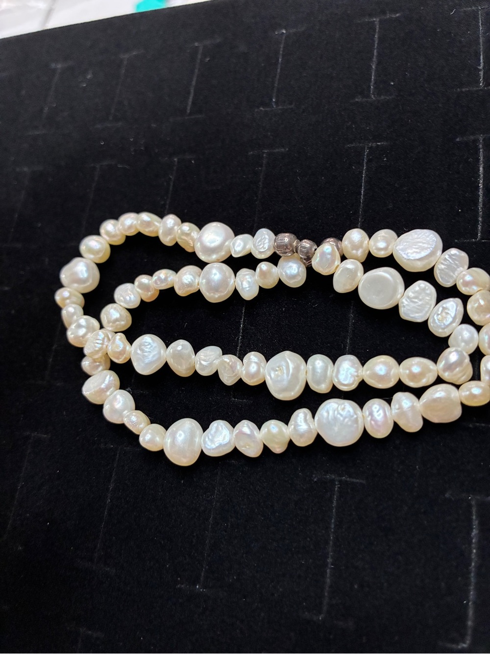 Silpada vintage Freshwater Pearl Beaded Necklace - White Pearlescent